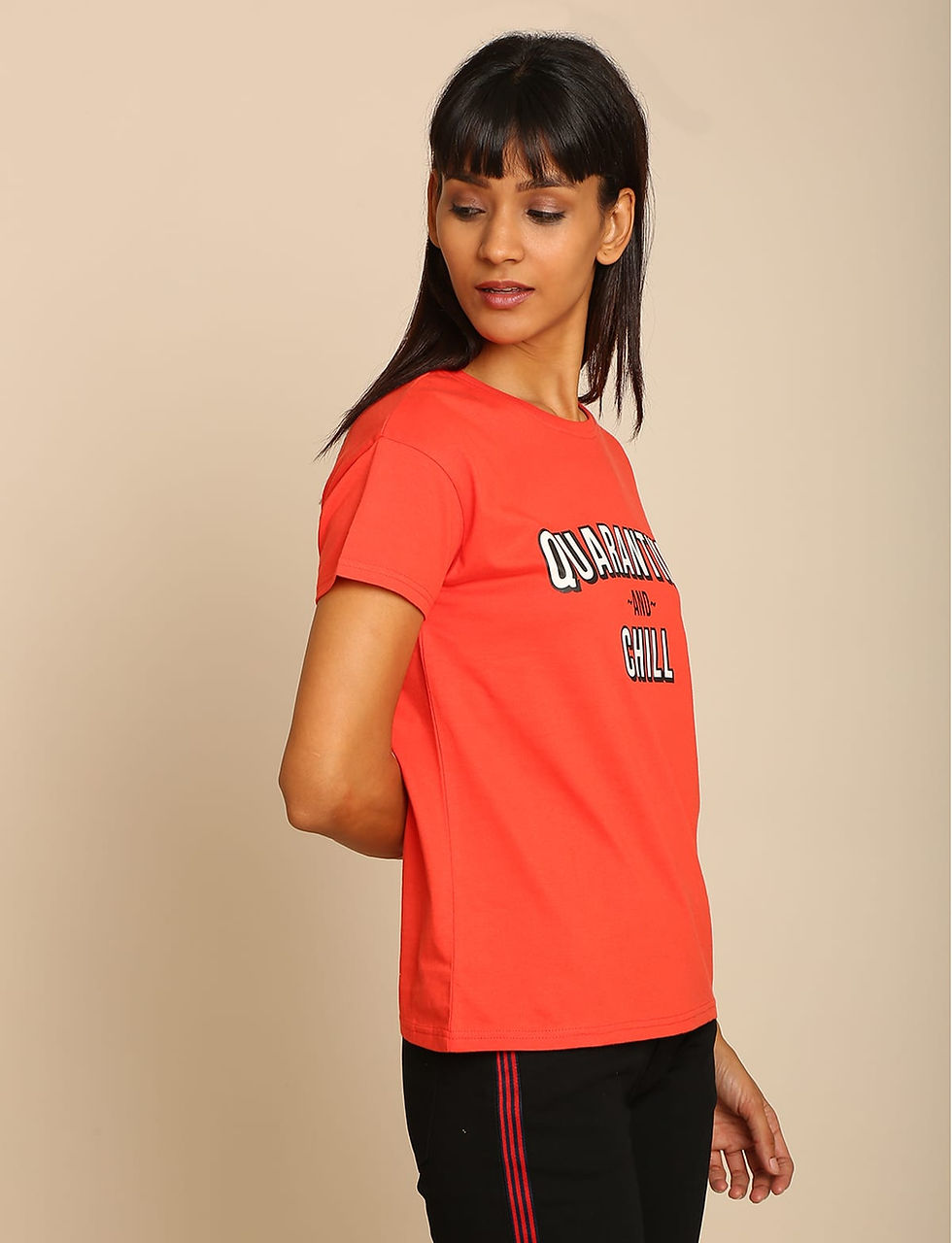 Thumbnail: B&C Bold and Classic Women Graphic Print Tshirt Adel - Pack of 4