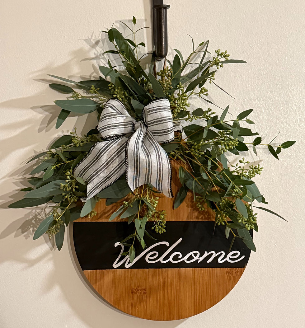 Wooden Welcome Sign