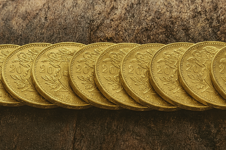 Pièces d'or suisses sur bois.png
