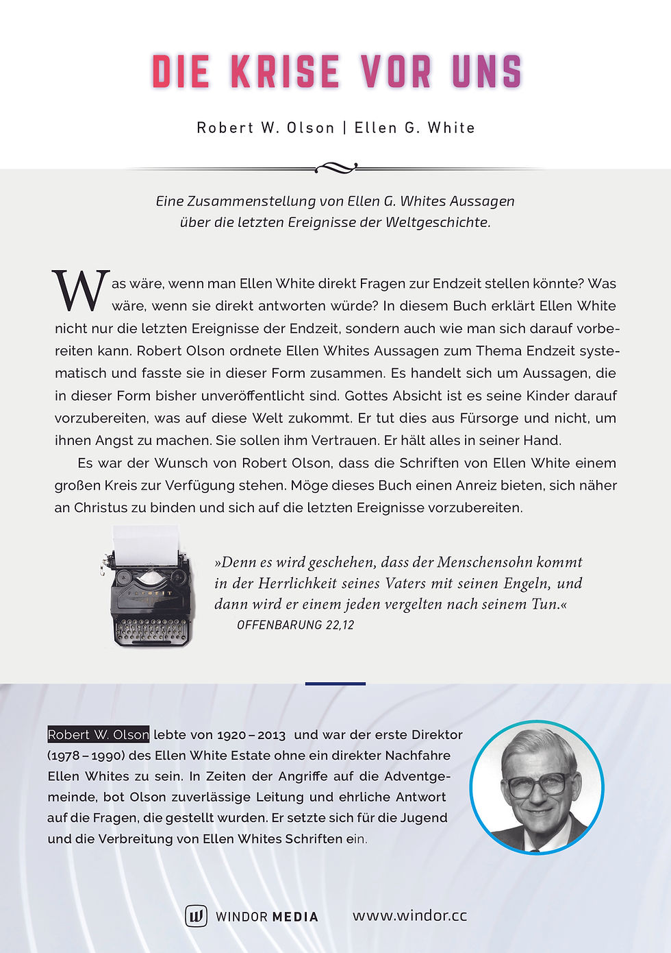 Miniaturbild: DIE KRISE VOR UNS – Fragen und Antworten zur Endzeit