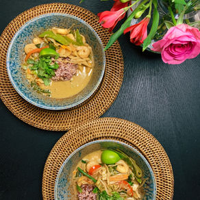 Green Thai Curry with Shrimp and Wholegrain Jasmine Rice, Red Rice & Riceberry