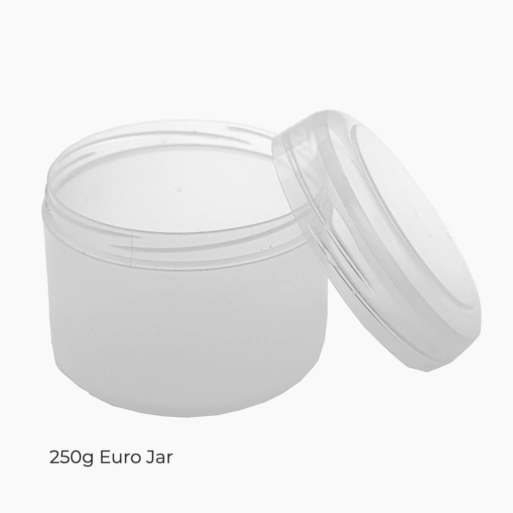 250g Euro Jar with Lid –Natural