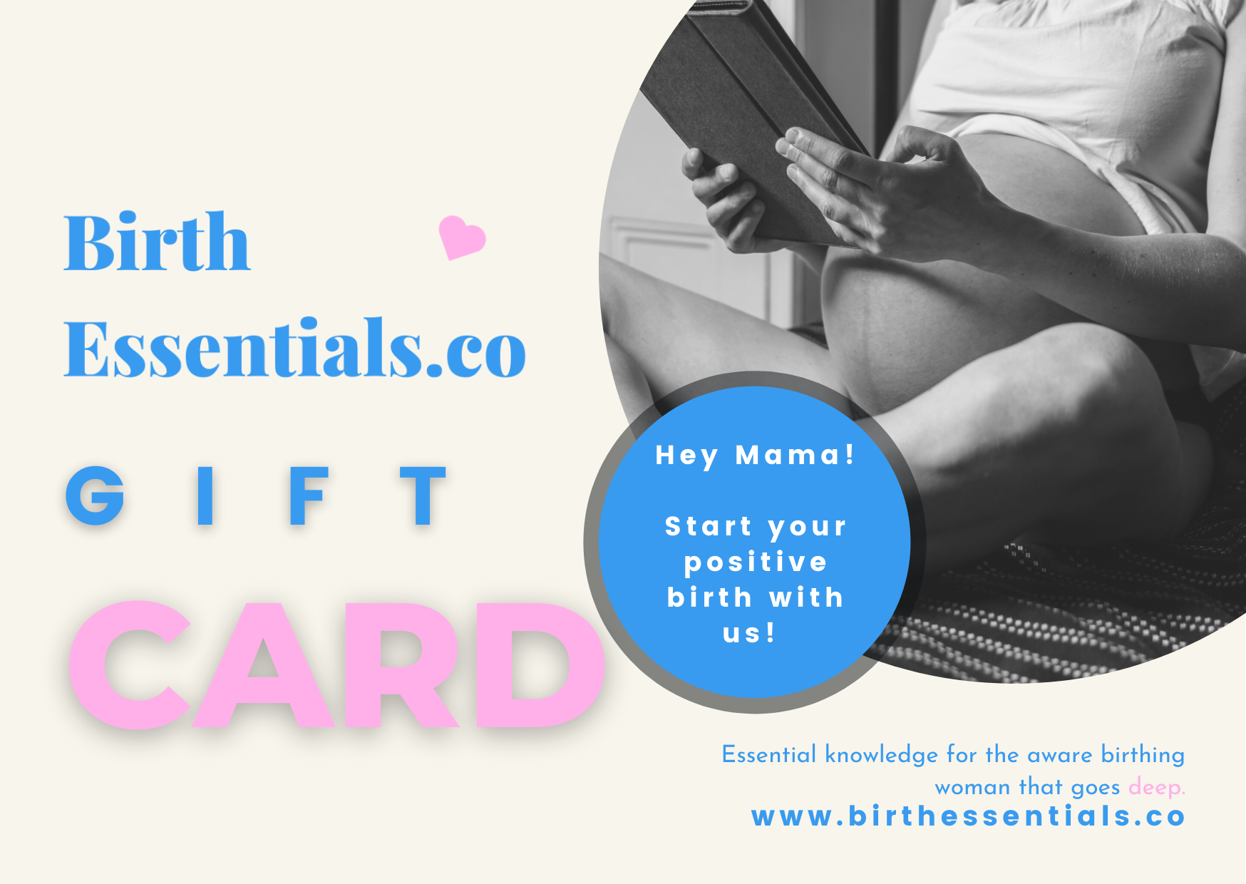 Online Birth Education Gift Card