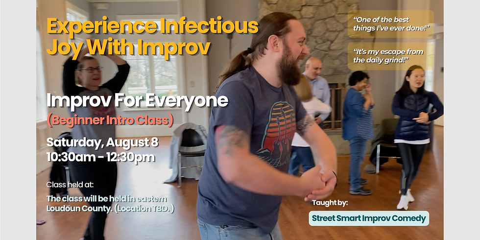 Improv For Everyone: Intro Class (Loudoun location TBD)