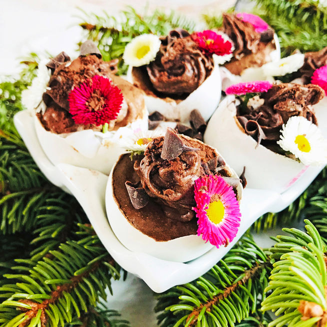 Mousse au chocolat de Pâques