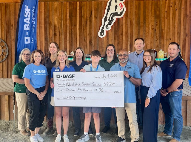 BASF in South Carolina joins with Make-A-Wish to grant a local child’s wish