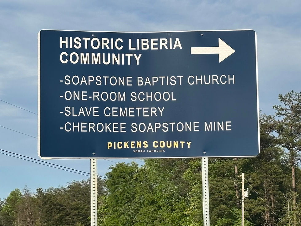 Pickens County Unveils New Highway 11 Wayfinder to Historic Liberia Community