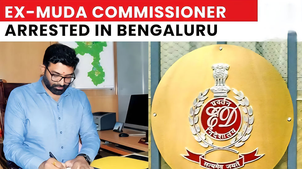 ED arrests ex-MUDA chief Dinesh Kumar under PMLA in Karnataka land scam case