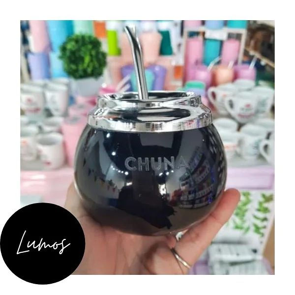 Mate cerámica negro