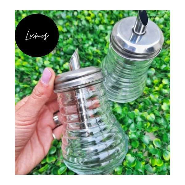 Azucarera de vidrio con pico