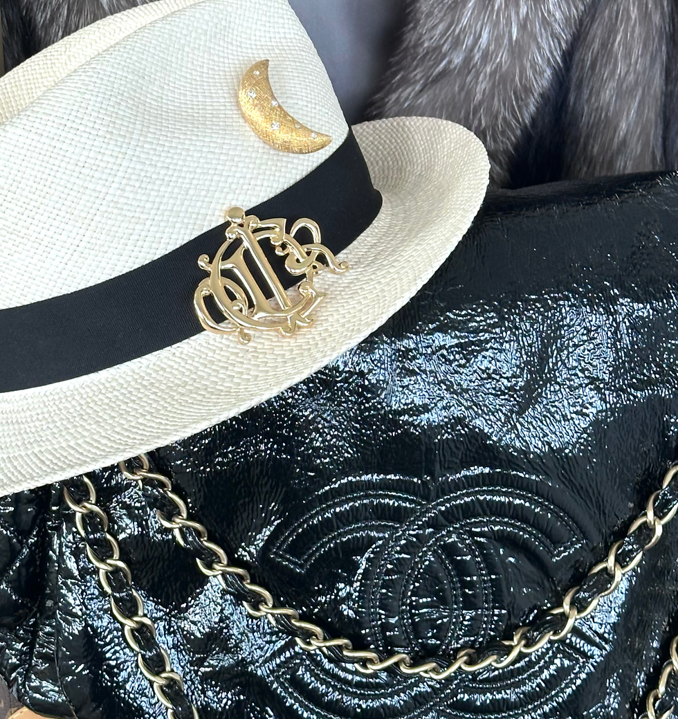 Thumbnail: 1980's Christian Dior Insignia Initial Logo Brooch