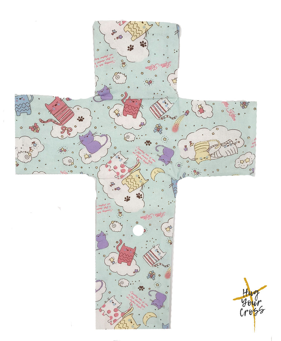 Thumbnail: My Little Kittens Land Cross Pillow