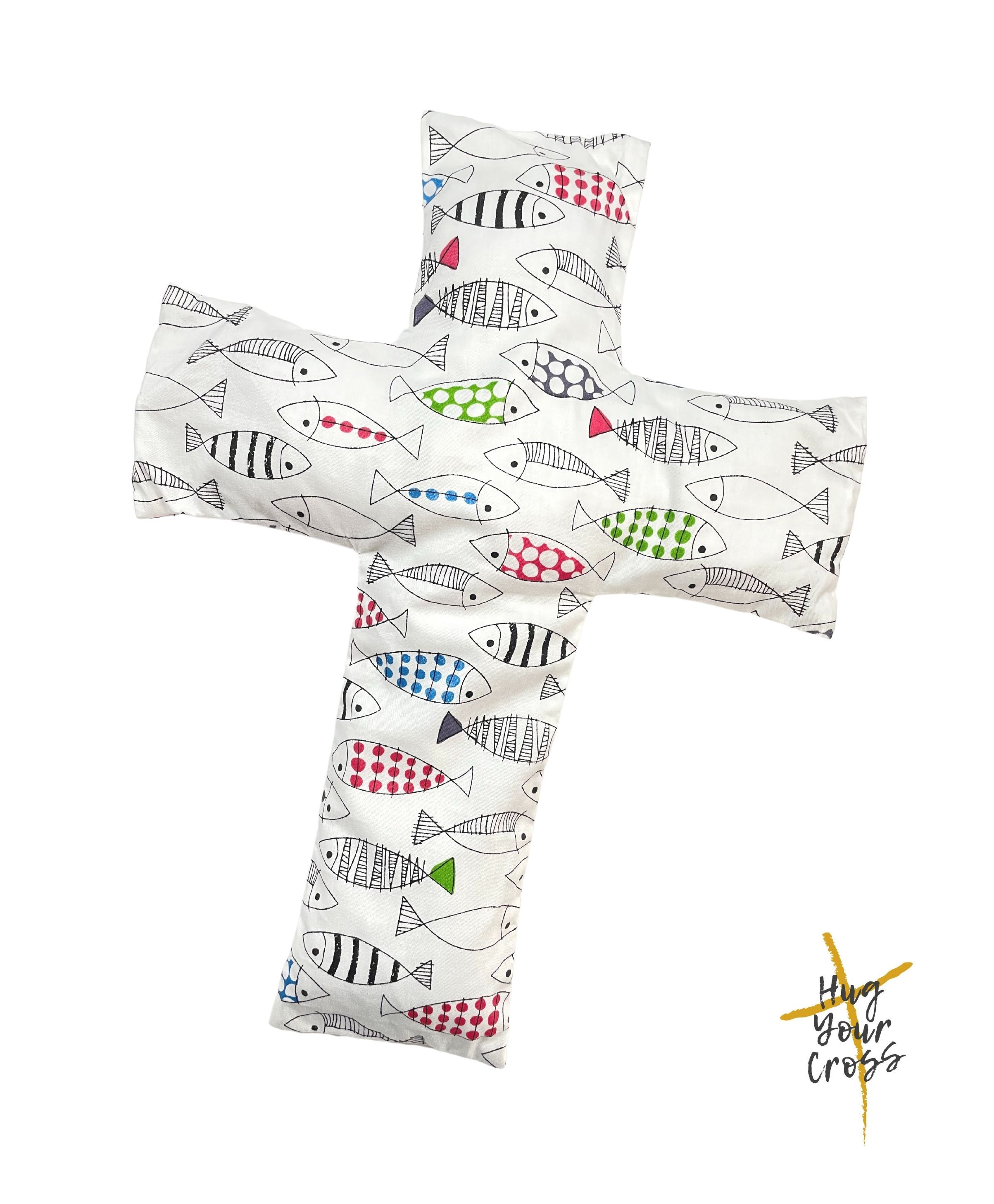 My Little Colourful Fisher of Man Cross Pillow