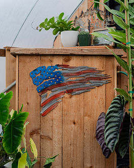 American Flag Metal Art