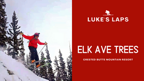 Skiing Elk Avenue Trees at Crested Butte Mountain Resort