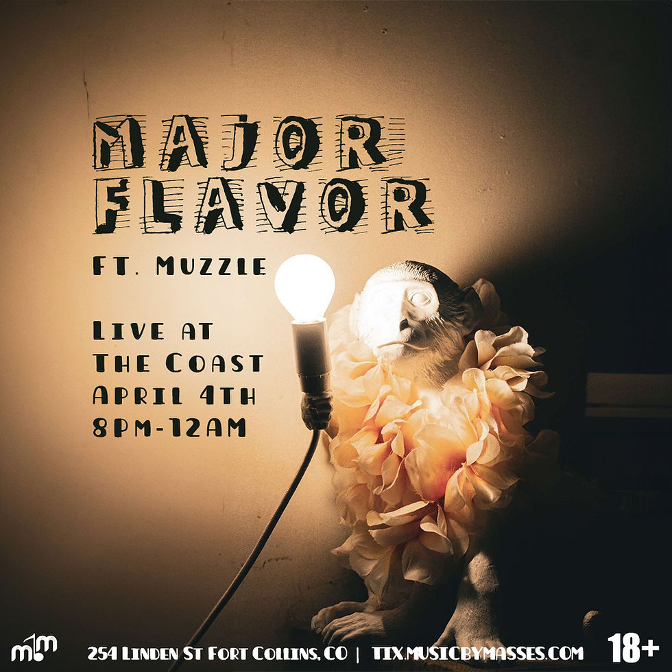 Major Flavor Concert Flyer