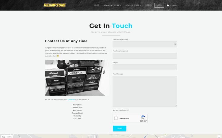 A simple contact form with a friendly lead-in