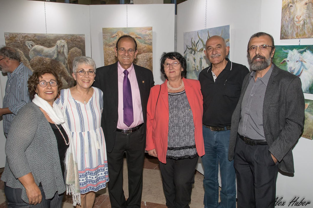 Guests at The Movement In Creation exhibition opening