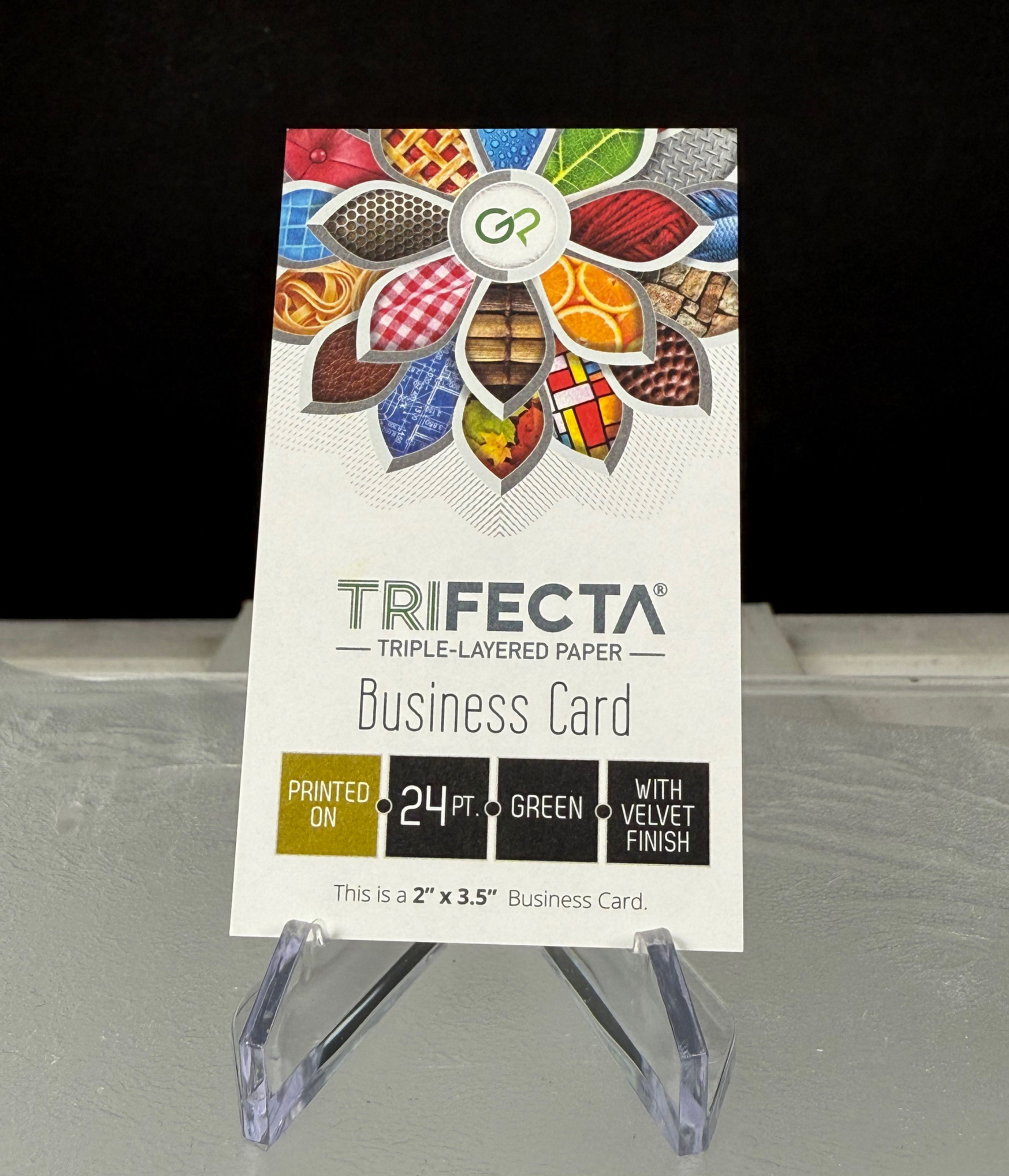 Deluxe Triple Layered Single Sided Business Card