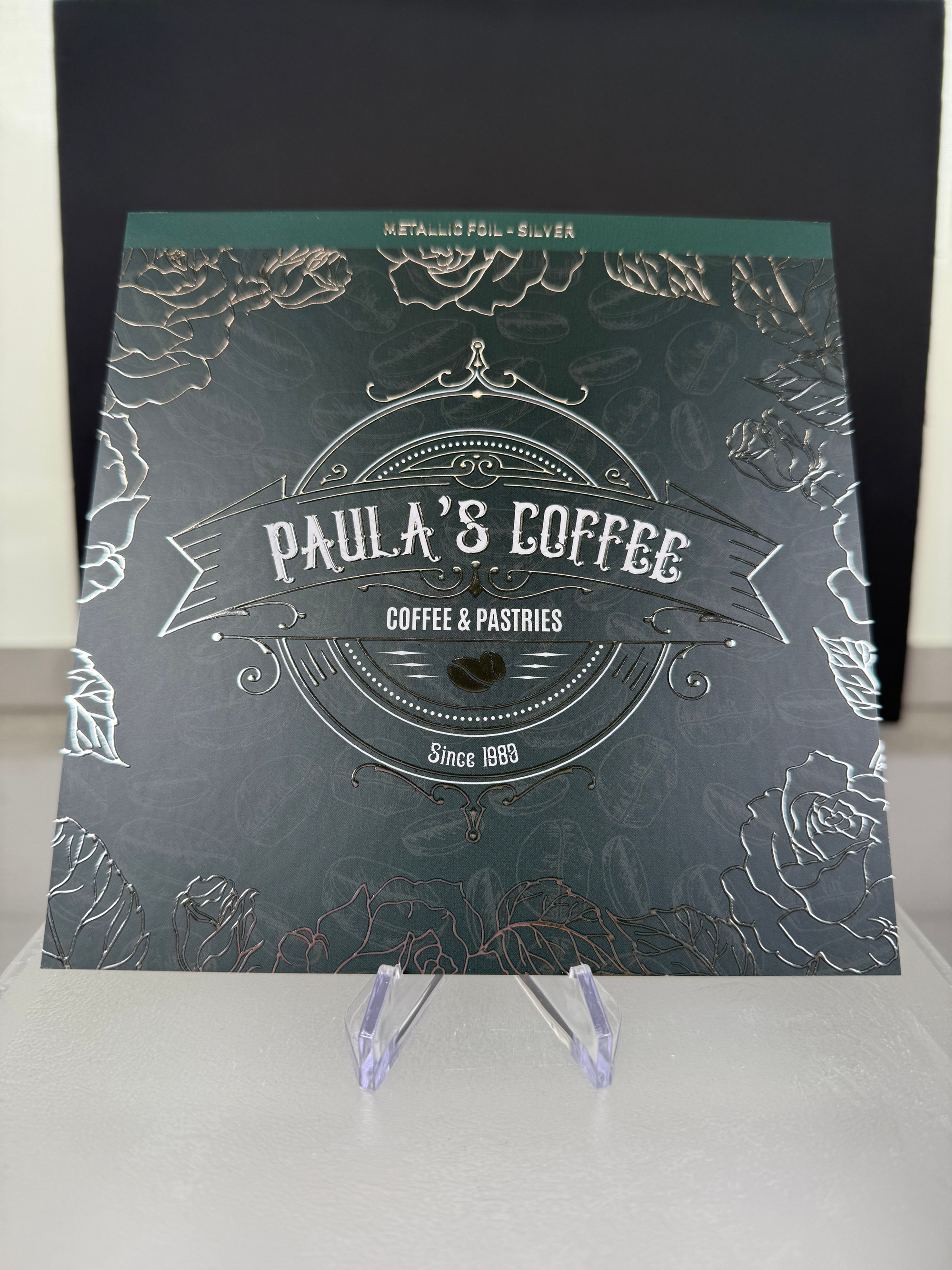 Matte Invitations with Gold/Silver Foil