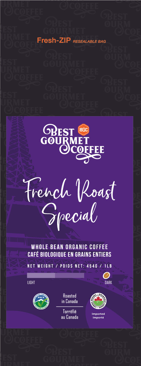 Thumbnail: Organic French Roast Special 454g (1lb.) - Whole Bean - Medium Dark Roast