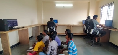 Children at study time