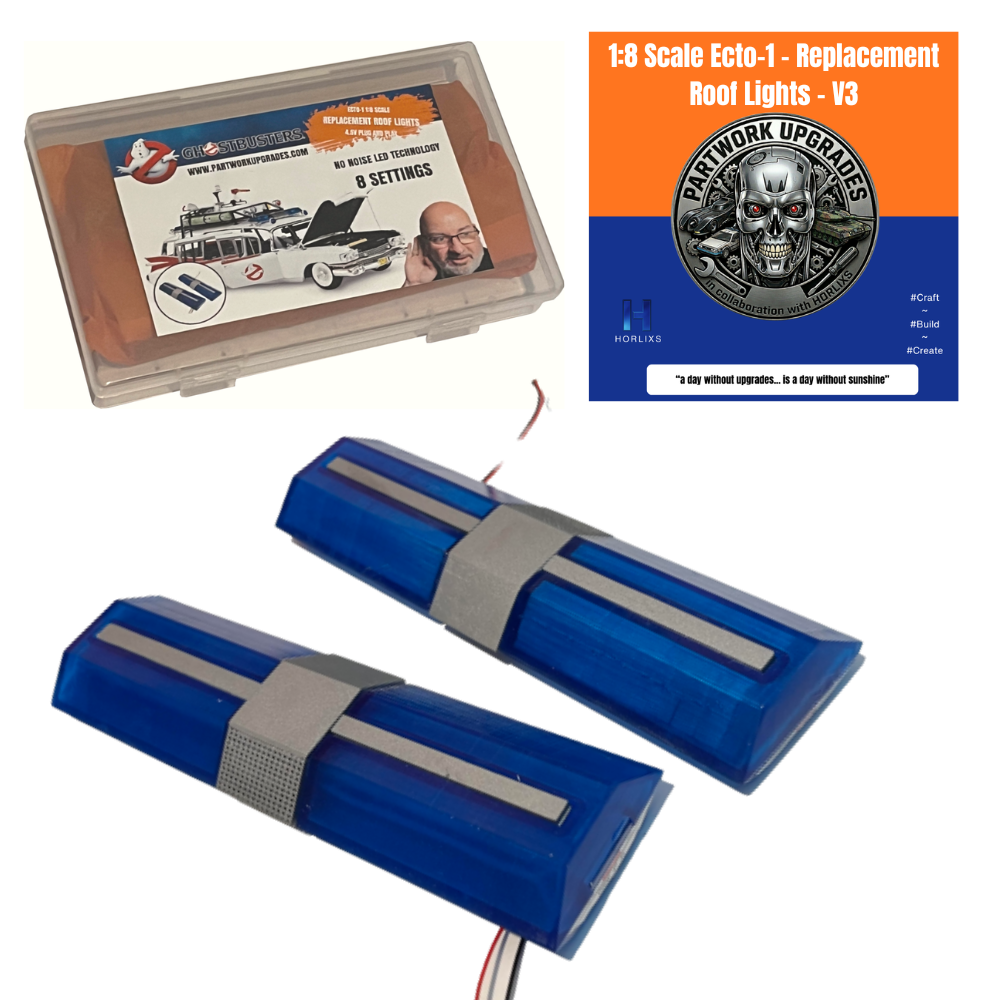 1:8 Scale Ecto-1 - Replacement Roof Lights - V3