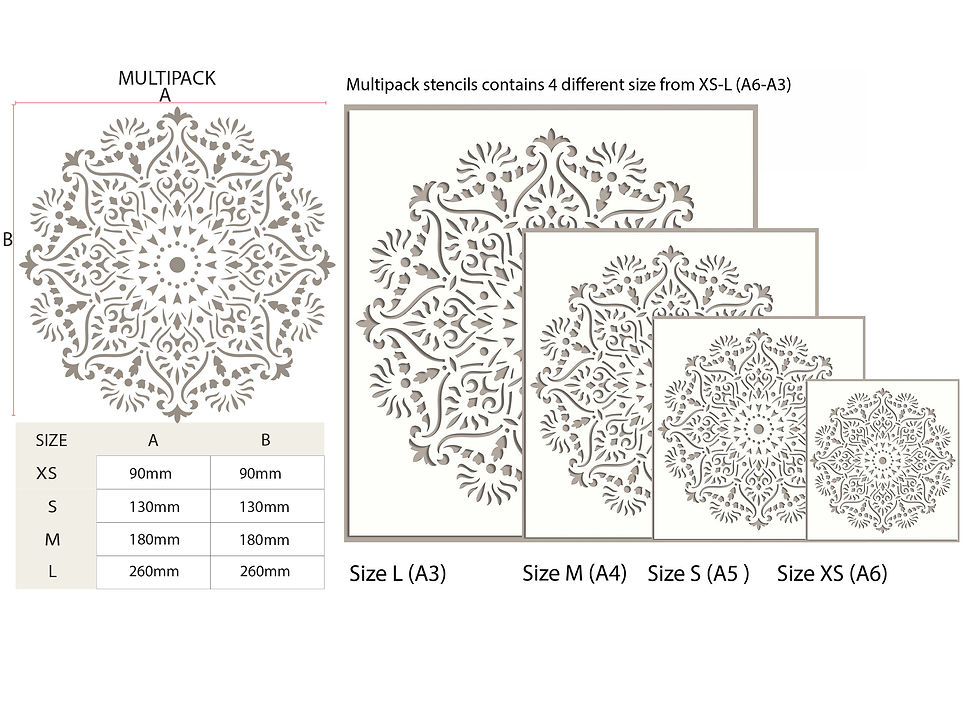 Thumbnail: Mandala Flower of Life Large Wall Stencil DL32