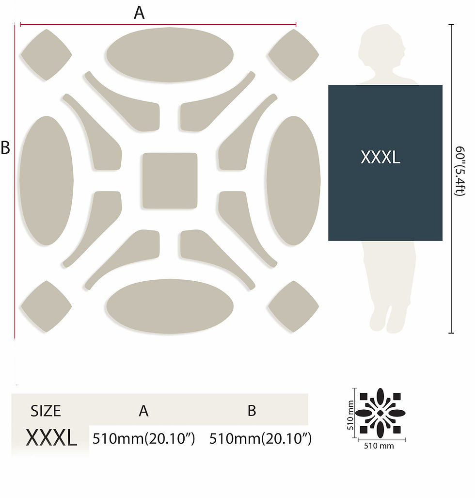 Thumbnail: RIELLA Stencil Moroccan Geometric Pattern TE396