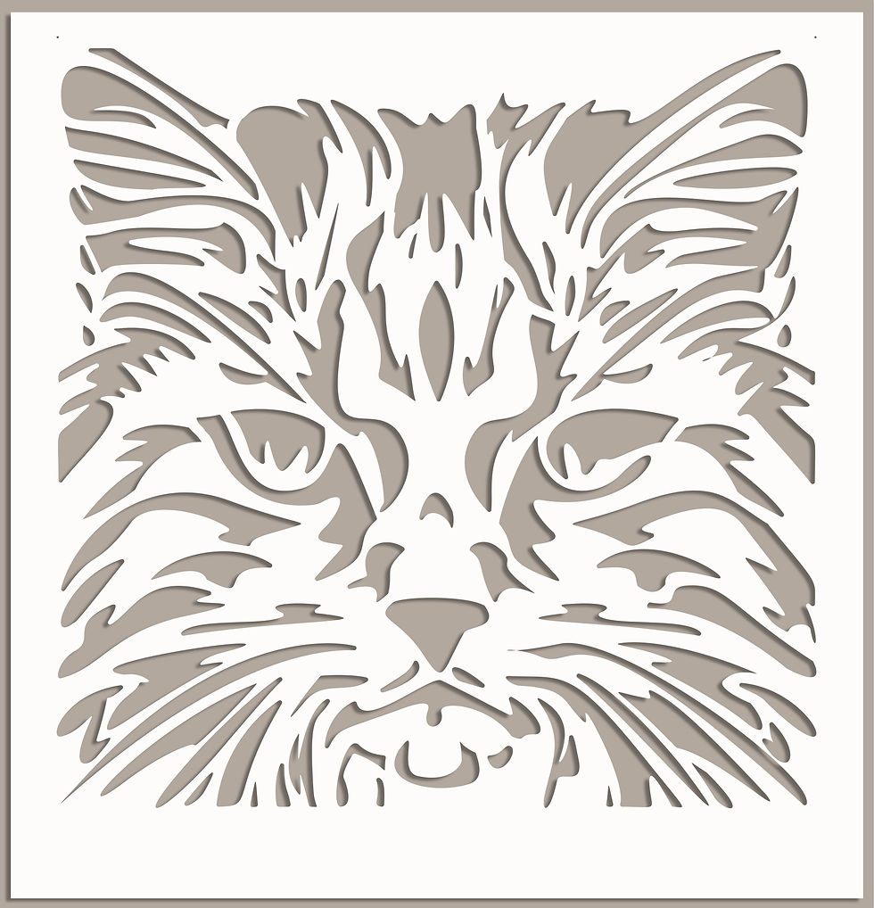 Cat Head Stencil AN23 | STENCILS ONLINE EDLS cat-head-stencil-an23-stencils-online-edls