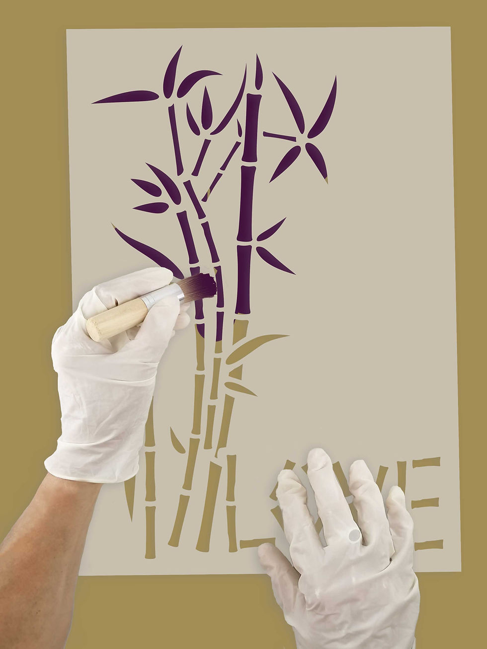 Thumbnail: Bamboo Love Chinese Stencil CI1