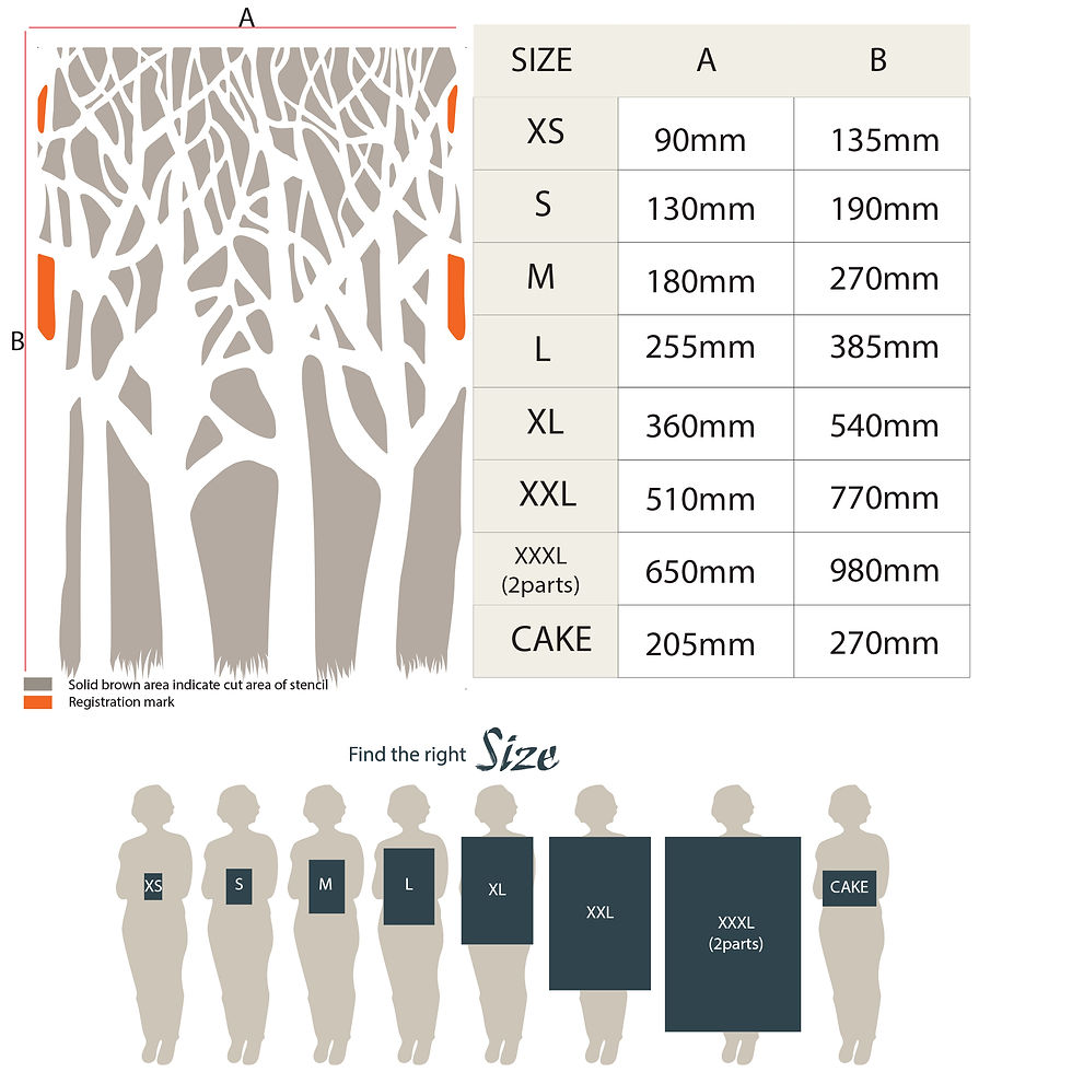 Thumbnail: Branches Tree Stencil Forest Pattern TE376