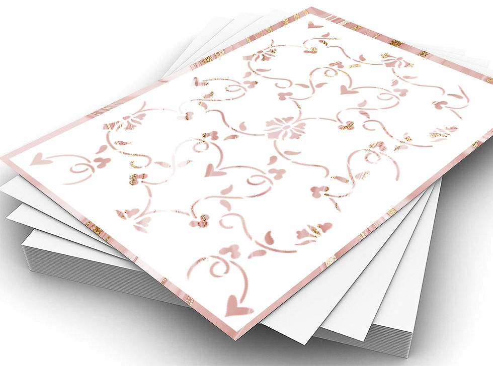 Thumbnail: Delicate Floral Pattern Large Walls Stencils FL121