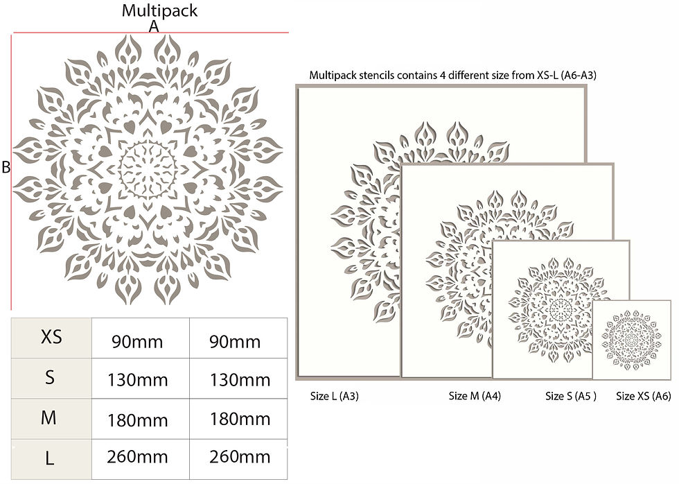 Thumbnail: Mandala Large Stencil DL45