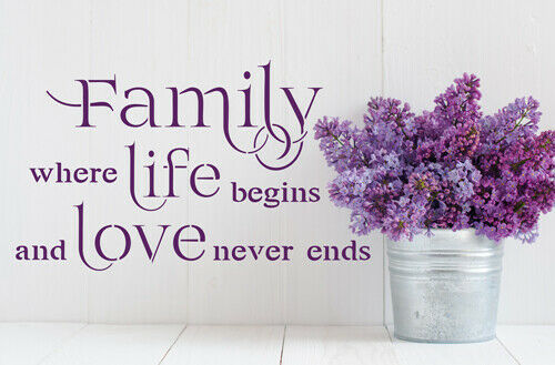 Thumbnail: Family life Phrase Quote Stencil QU1