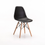 Thumbnail: Emmi Wooden Legs Dining Chair Black