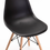Thumbnail: Emmi Wooden Legs Dining Chair Black