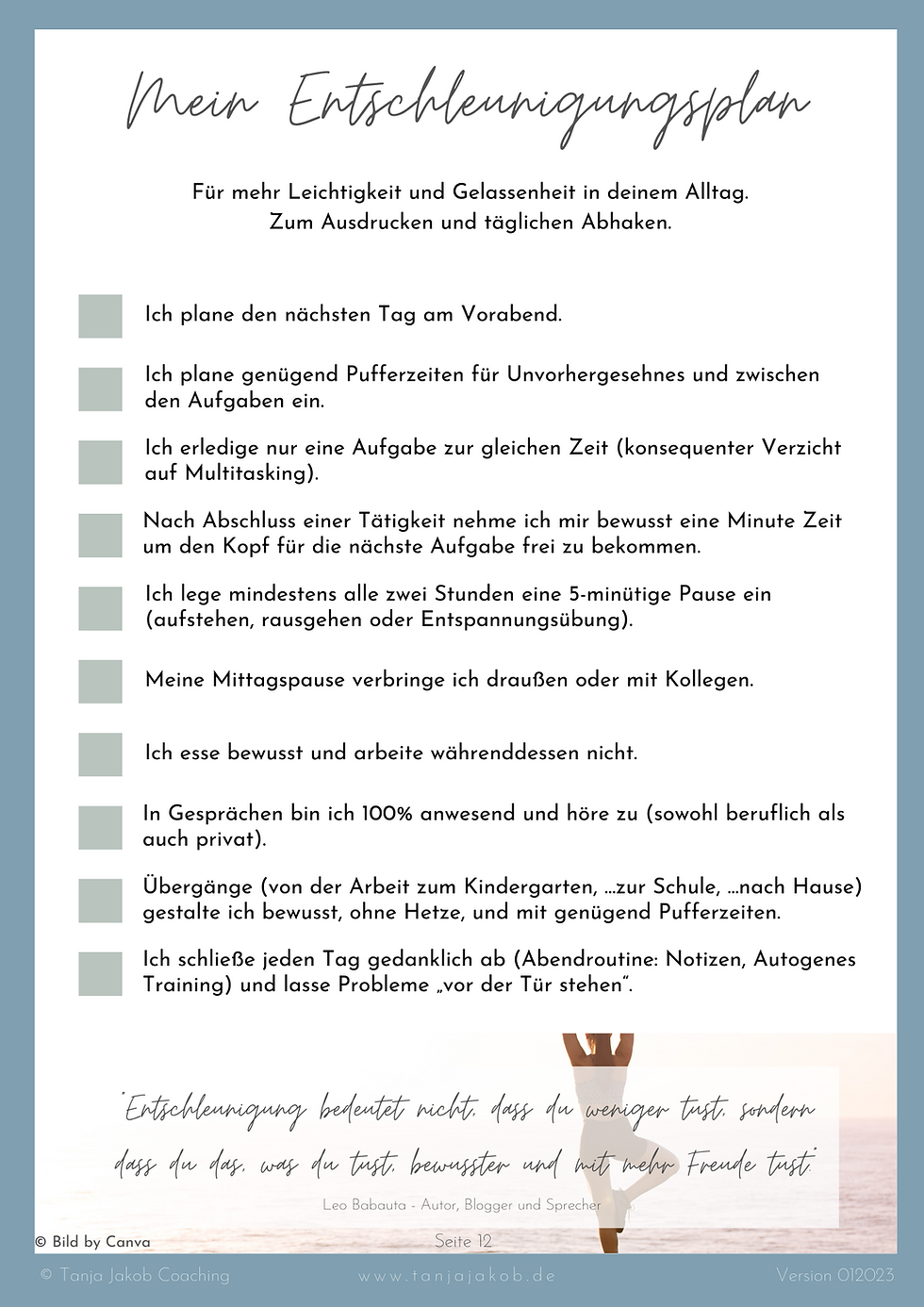 Miniaturbild: Workbook für mehr Leichtigkeit und Gelassenheit