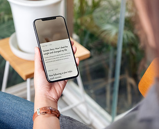 Blog lesen auf dem Smartphone
