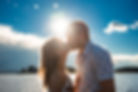 Couple Kissing outside