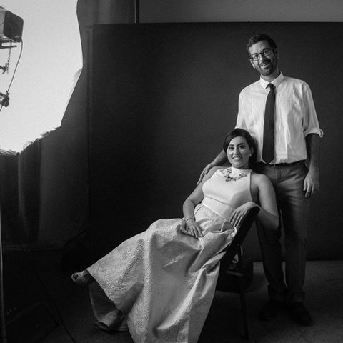 black and white couples wedding portraits