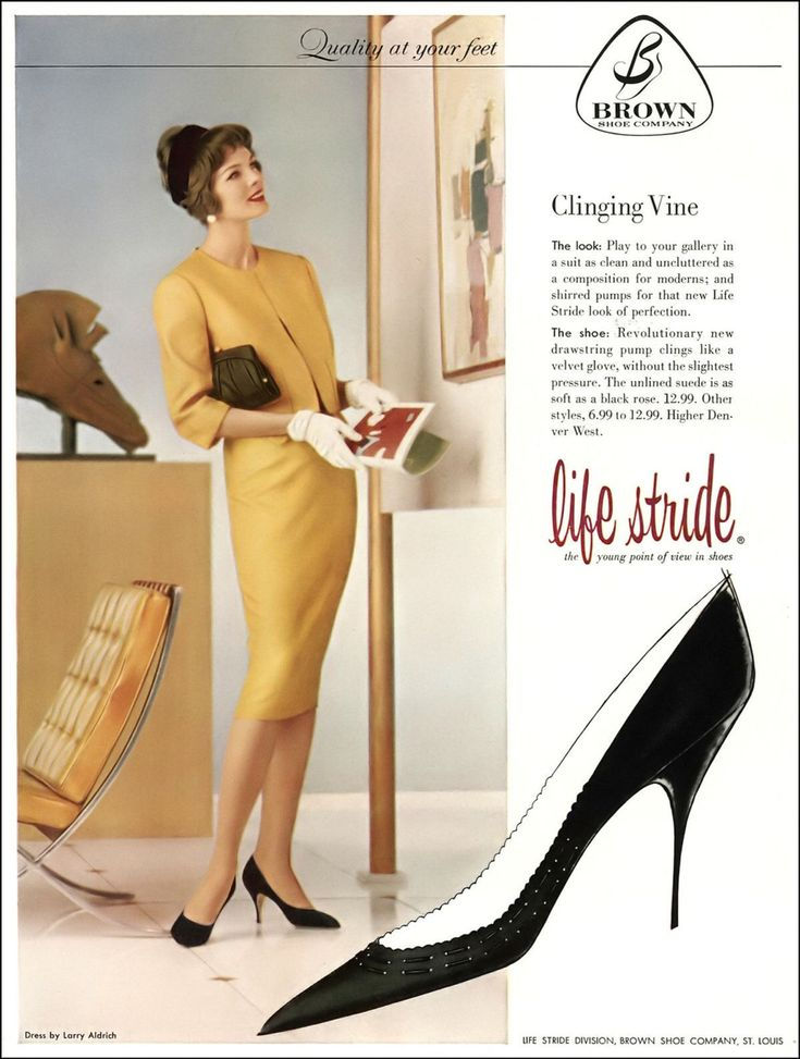 Life Stride Ad in Vogue Magazine 1959. Photo credit: Pinterest.