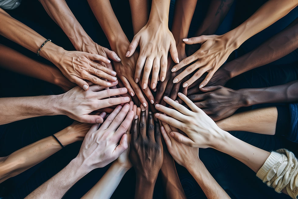 Image of hands from various ethnicities by Nanthiwan Soisen by Vecteezy.