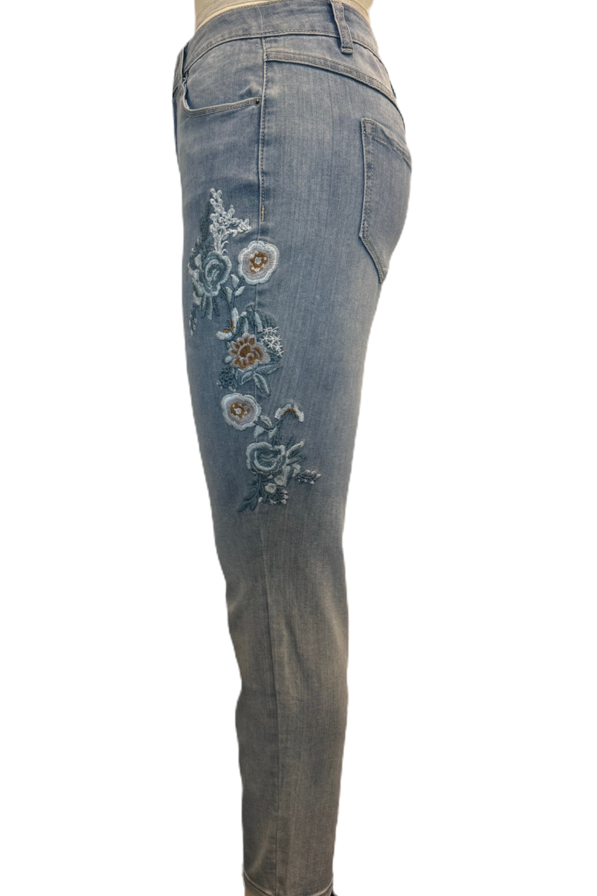 Gilded Bloom Accent Jeans