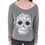 Thumbnail: Reversible Sequin Floral Sugar Skull Sweatshirt