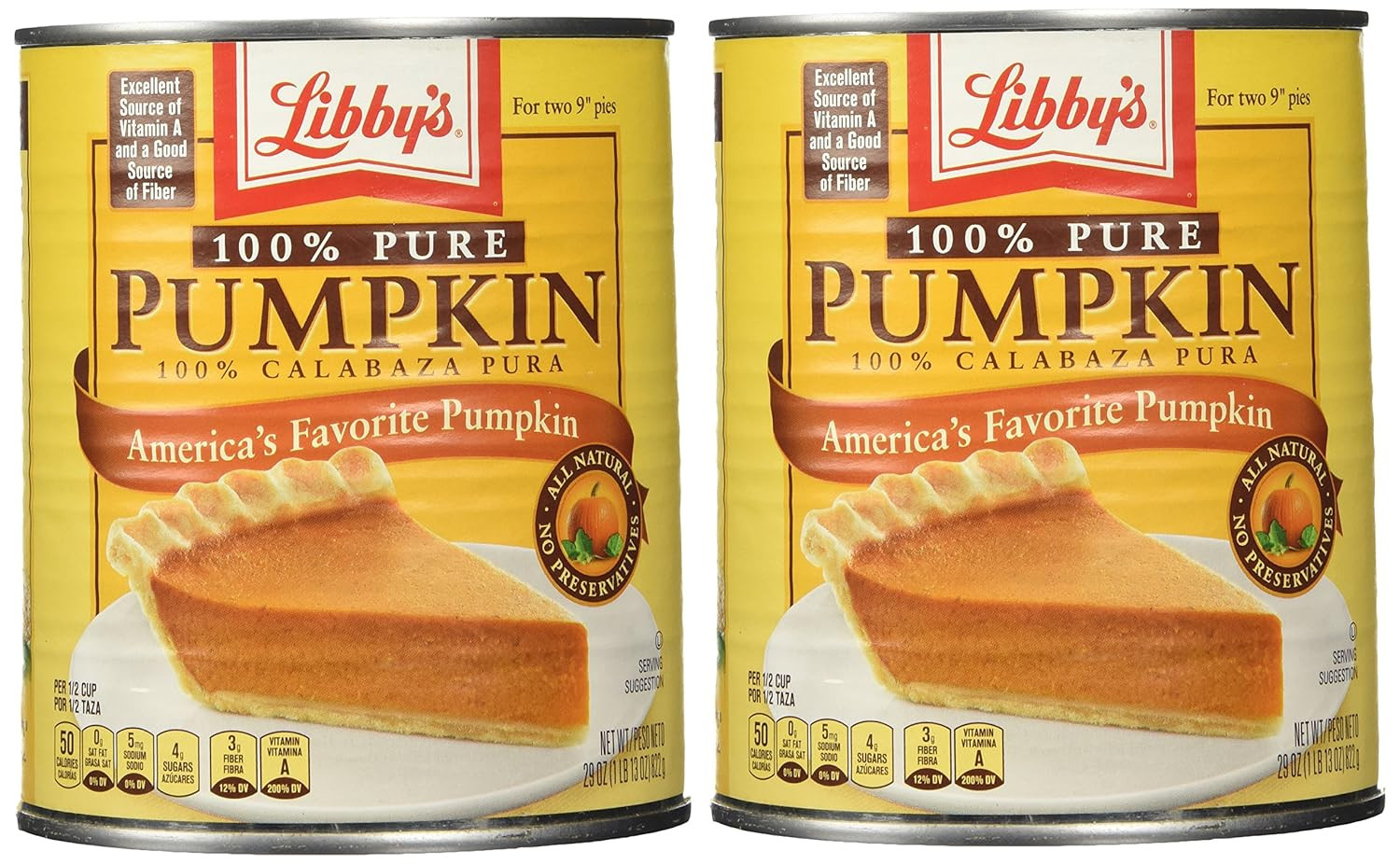 Libby's 100% Pure Pumpkin 3 PK 29oz. Cans