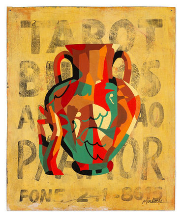 Pintura sobre placa de aço tarot búzios e amarração p/amor