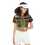 Thumbnail: HEMP NOT FOREST>Women's Short-Sleeve Crop Polo Shirt-Heavyweight 225g