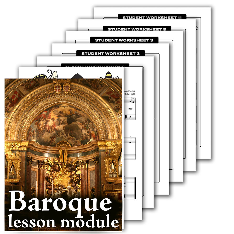 PRINTED Music History Module - Baroque Period
