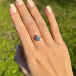 Anillo Topacio Azul $3,900